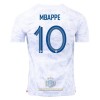 Maglia ufficiale Francia Mbappé 10 Trasferta Mondiali 2022 per Uomo